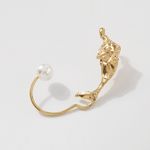 Cercel auriu, ear cuff, cu perla, Evamarie C6 fotografia produsului View 4 S