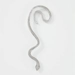 Cercel ear cuff, argintiu, forma de sarpe, cu pietre, Sajda C4 fotografia produsului View 3 S