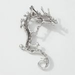 Cercel ear cuff, argintiu, forma de dragon, Sabrine C8 fotografia produsului View 3 S