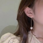 Cercei aurii, cu pietre si perle, Tascha C14 fotografia produsului View 4 S