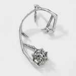 Cercel ear cuff, argintiu, cu pietre, Cyntia C3 fotografia produsului View 3 S