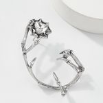 Cercel ear cuff, argintiu, cu pietre, Cyntia C3 fotografia produsului View 4 S