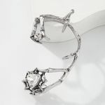 Cercel ear cuff, argintiu, cu pietre, Cyntia C3 fotografia produsului View 5 S