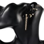 Set cercei aurii, ear cuff, cu pietre, Davina C23 fotografia produsului View 3 S