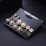 Set cercei argintii, diverse forme, cu pietre, Danila C20 fotografia produsului View 4 S