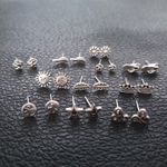 Set cercei argintii, diverse forme, Dana C20 fotografia produsului View 2 S