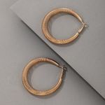 Cercei aurii, rotunzi, forma de arc, Etta C16 fotografia produsului View 3 S