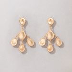 Cercei aurii, stil candelabru, cu perle, Eufrosina C16 fotografia produsului View 3 S