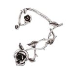 Cercel ear cuff, argintiu, cu trandafiri, Lorie C7 fotografia produsului View 2 S