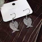 Cercei argintii, forma de aripi de inger, Natalia C13 fotografia produsului View 3 S