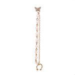 Cercel ear cuff, auriu, cu fluture, pietre si perle, Rozalia C5 fotografia produsului View 2 S