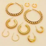 Set cercei, aurii, forme diverse, Sanita C27 fotografia produsului View 4 S