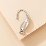 Cercel ear cuff, argintiu, cu bilute, Suzan C8 OUT fotografia produsului View 3 S