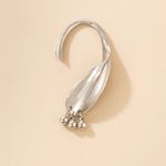 Cercel ear cuff, argintiu, cu bilute, Suzan C8 OUT fotografia produsului