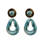 Cercei turquoise, rasuciti, Varna C1 fotografia produsului