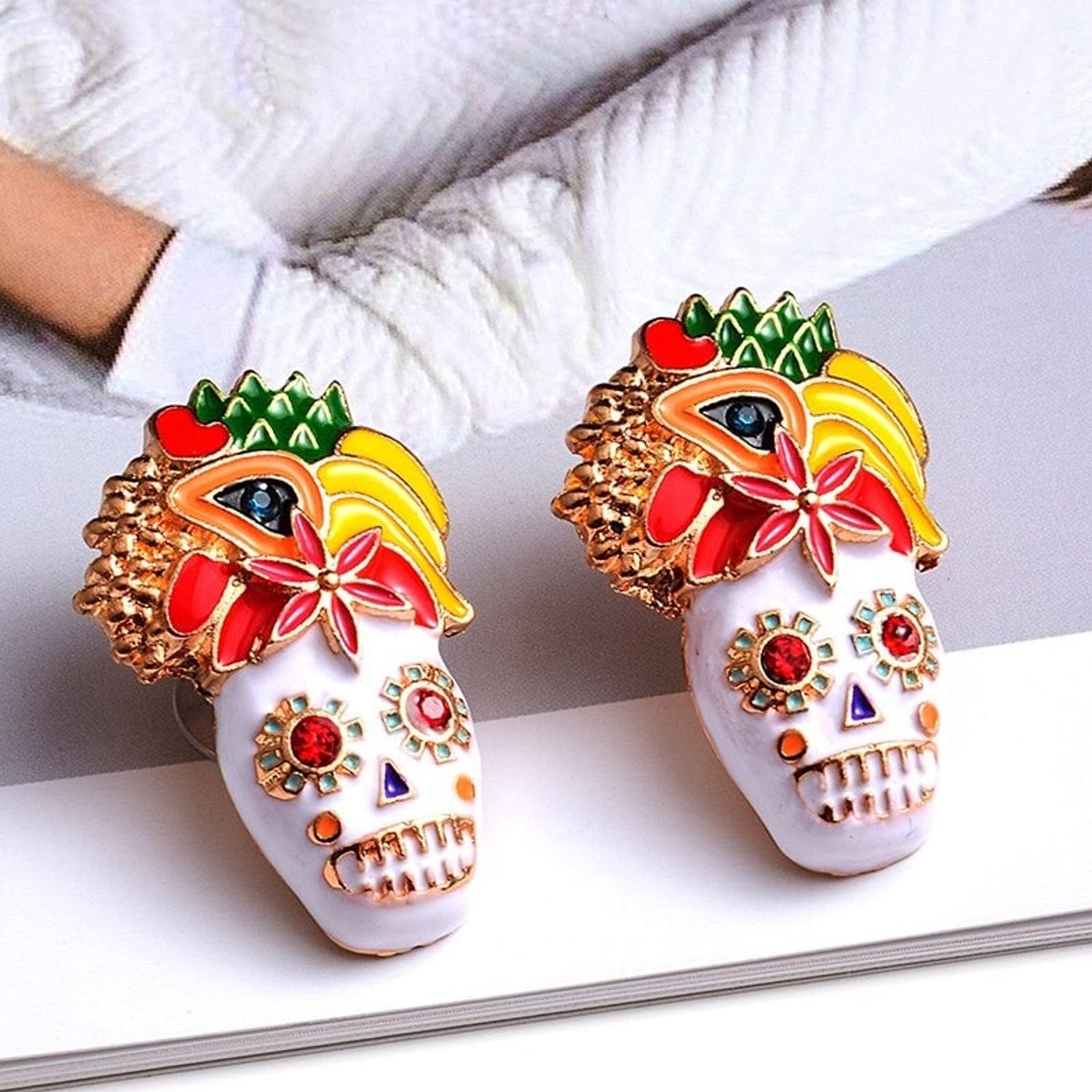 Cercei aurii, stil mexican, Vandis C1 fotografia produsului View 4 L