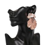 Cercei rose gold, forma de floare, Athena C19 OUT fotografia produsului View 5 S