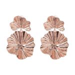 Cercei rose gold, forma de floare, Athena C19 OUT fotografia produsului