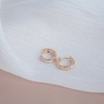 Cercei aurii, suflati cu aur 14k, Antine C2 fotografia produsului View 5 S