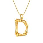 Colier Litera D Gold fotografia produsului