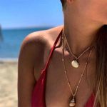 Colier cu scoici Ellevi Gold C13 fotografia produsului