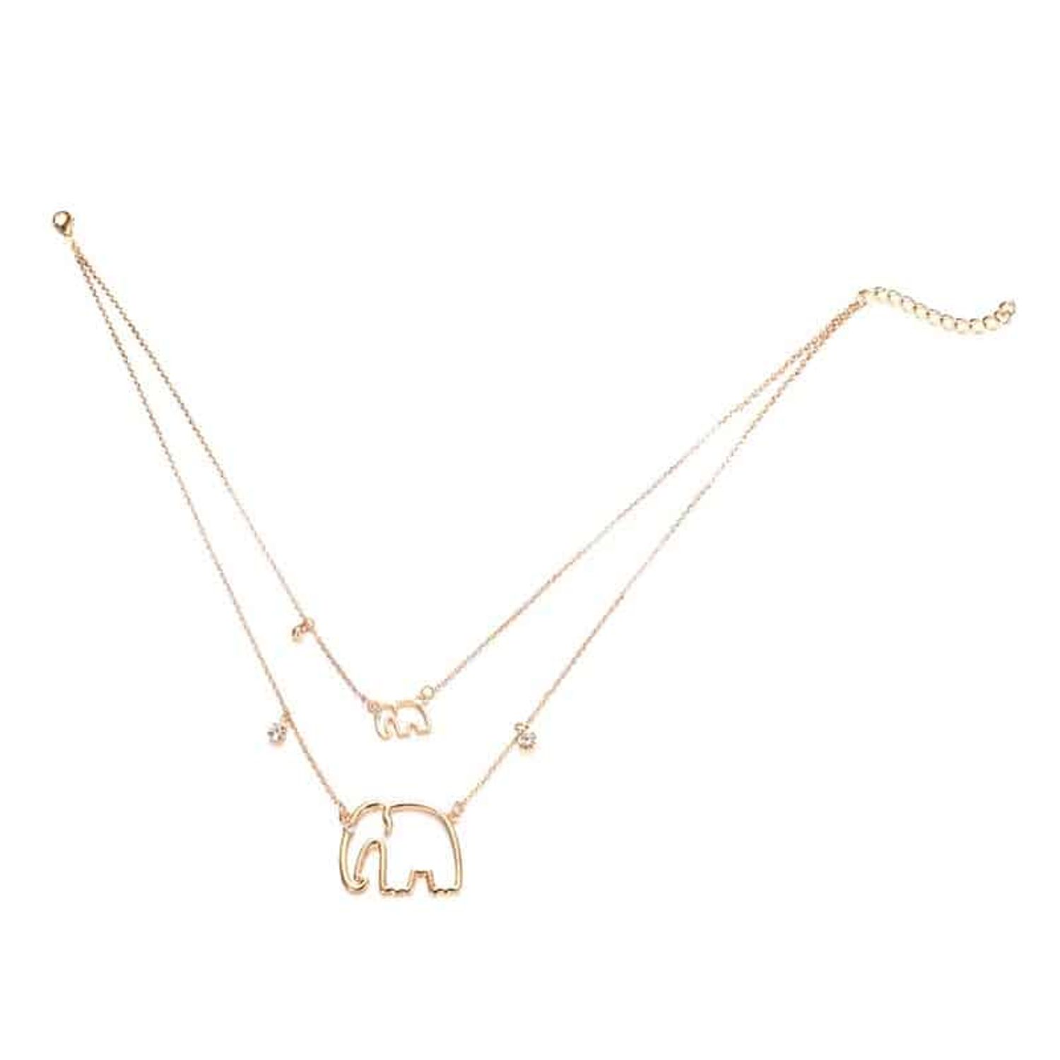 Colier auriu, cu elefanti, Ditte Gold C13 fotografia produsului View 3 L