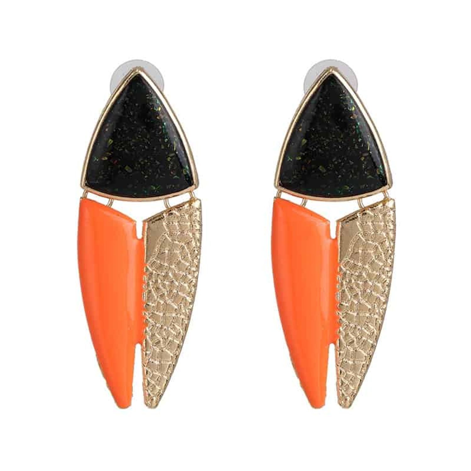 Cercei ovali, portocaliu, Lidy C4 fotografia produsului