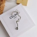 Cercel ear cuff, argintiu, forma neregulata, Florida C3 fotografia produsului View 2 S