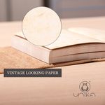 Jurnal piele naturala Vintage, Unika, maro deschis fotografia produsului View 5 S