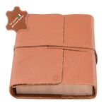 Jurnal piele naturala Vintage, Unika, maro deschis fotografia produsului View 2 S