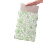 Husa laptop compatibila cu MacBook PRO 13 inch, abstract, Unika, verde fotografia produsului View 4 S
