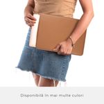 Husa laptop pentru MacBook PRO 13 inch, UNIKA, bej/verde fotografia produsului View 4 S