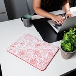 Husa laptop compatibila cu MacBook PRO 13 inch, abstract, Unika, rosu fotografia produsului View 2 S