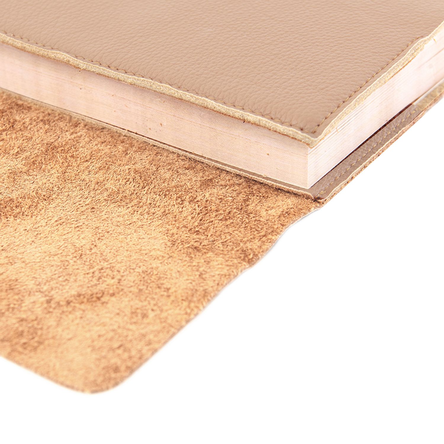 Jurnal piele naturala Vintage, Unika, nude rose fotografia produsului View 4 L