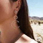 Cercei rose gold, soare si luna, Olefine C8 OUT fotografia produsului View 2 S