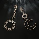 Cercei rose gold, soare si luna, Olefine C8 OUT fotografia produsului View 3 S