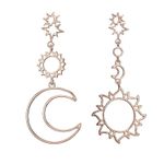 Cercei rose gold, soare si luna, Olefine C8 OUT fotografia produsului