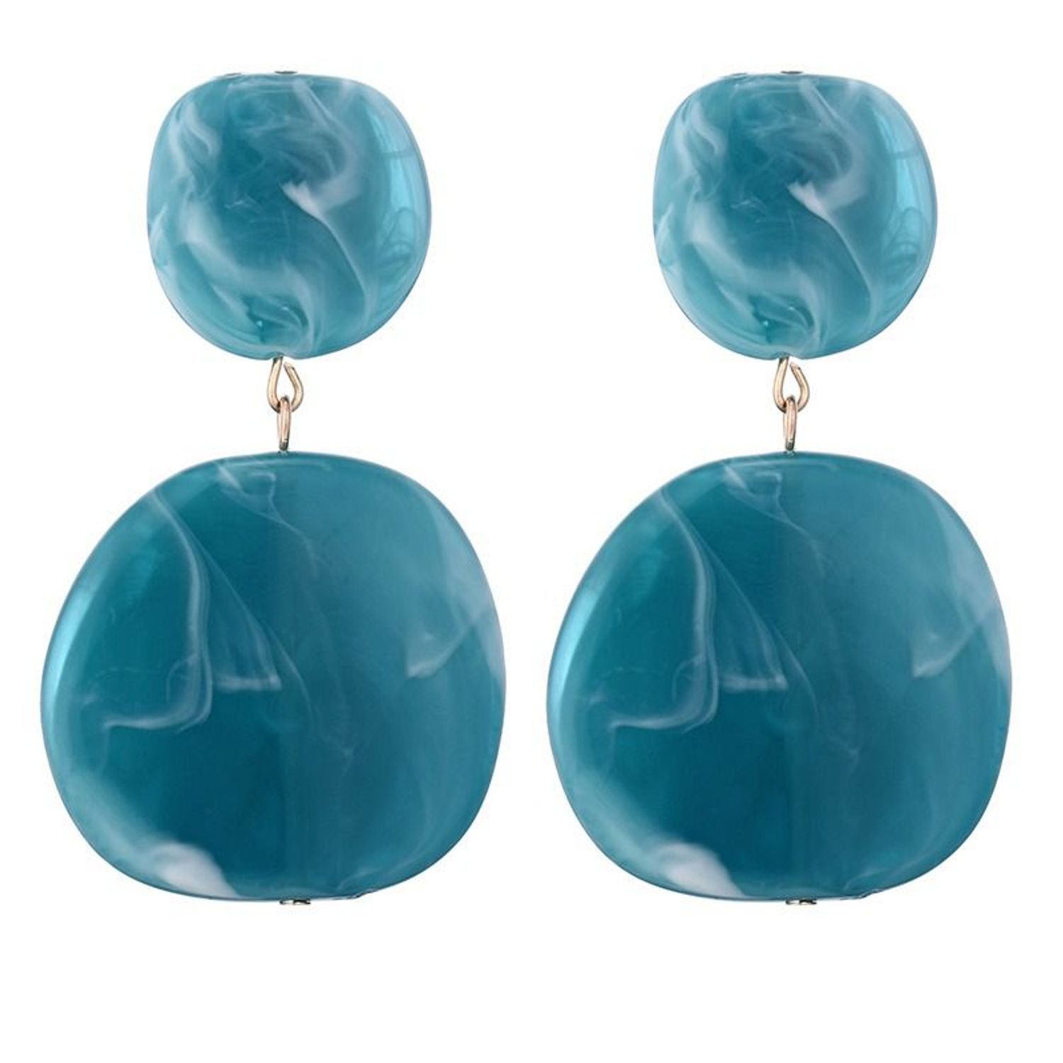 Cercei turquoise, acrilic, Paulina C20 OUT fotografia produsului