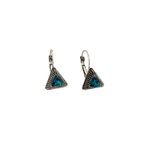 Cercei argintii, cu piatra turquoise, Ramses C14 fotografia produsului