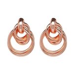 Cercei rose gold, rotunzi, Franja C8 fotografia produsului