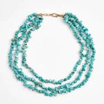 Colier in 3 straturi, cu pietre turquoise, Edith C8 fotografia produsului View 4 S