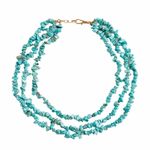 Colier in 3 straturi, cu pietre turquoise, Edith C8 fotografia produsului View 3 S