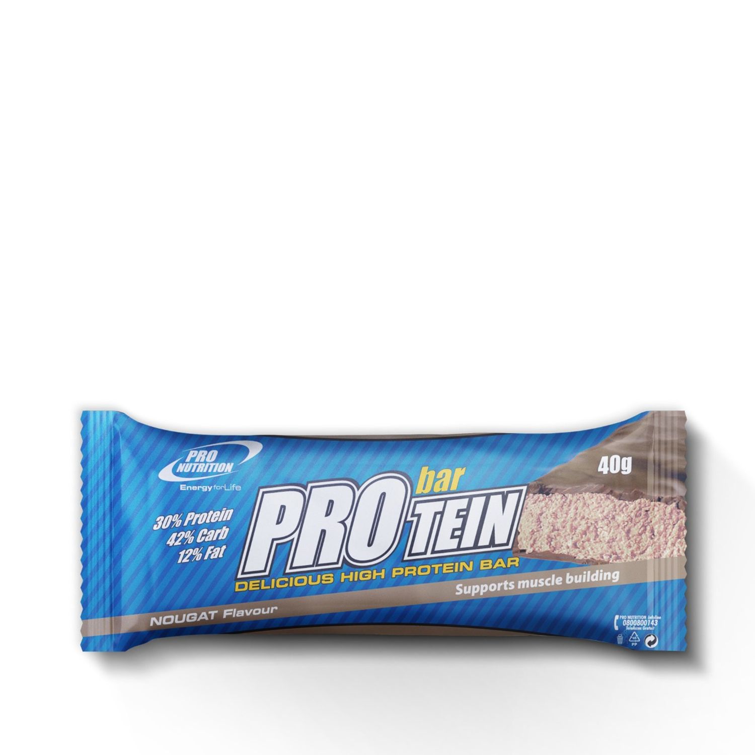 Baton proteic 35% proteine, Protein Bar Nougat 40g fotografia produsului