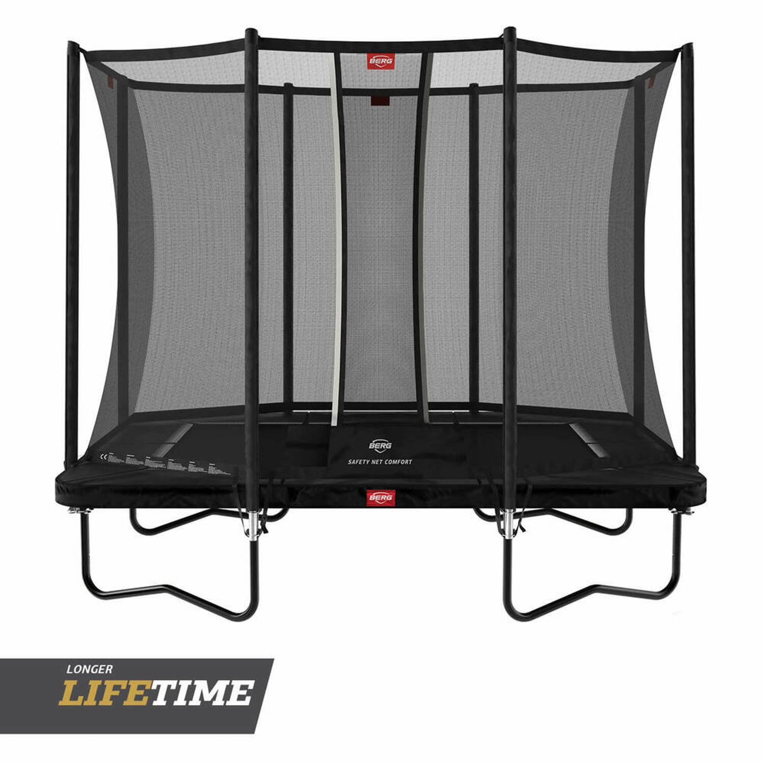 Trambulina Berg Ultim Favorit regular Gri cu plasa Comfort 280x190 fotografia produsului View 2 L