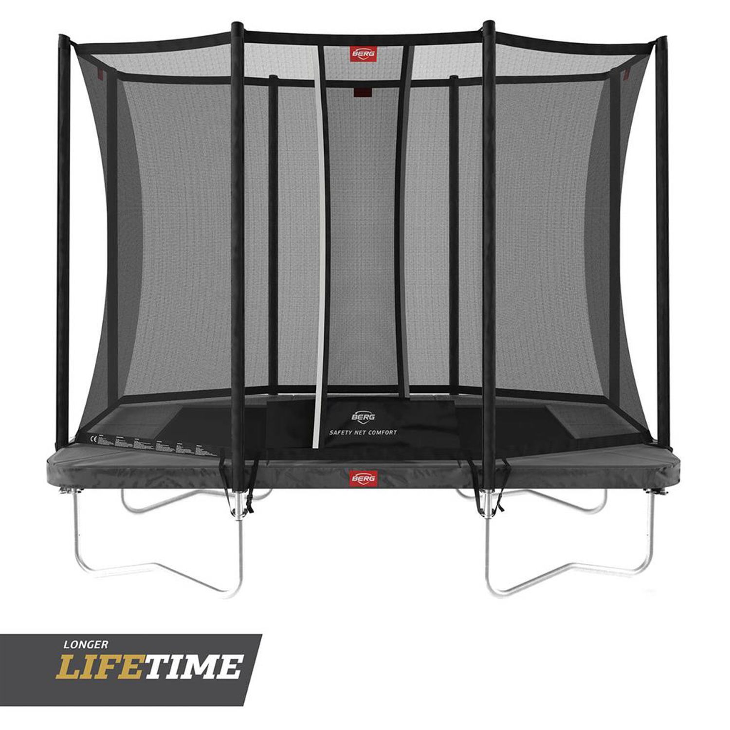 Trambulina Berg Ultim Favorit regular Gri cu plasa Comfort 280x190 fotografia produsului View 6 L
