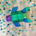 Magnetic Tiles Set constructie magnetic, 100 piese, creativitate fotografia produsului View 6 S