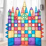 Magnetic Tiles Set constructie magnetic, 100 piese, creativitate fotografia produsului