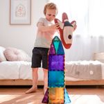 Magnetic Tiles Set constructie magnetic, 100 piese, creativitate fotografia produsului View 5 S