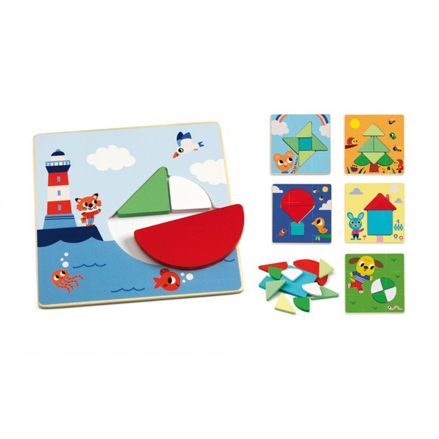 Tangramini joc educativ Djeco fotografia produsului View 2 L