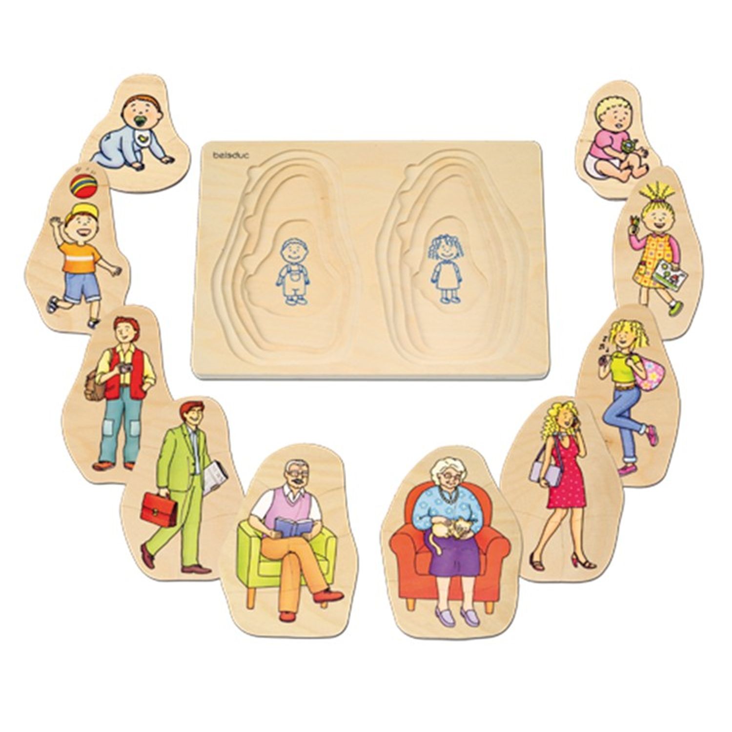Puzzle stratificat Bunica si Bunicul fotografia produsului